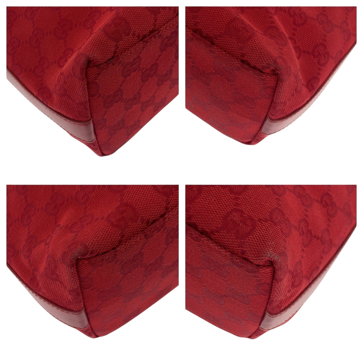 GUCCI Shoulder Bag 000 0602 GG canvas Red
