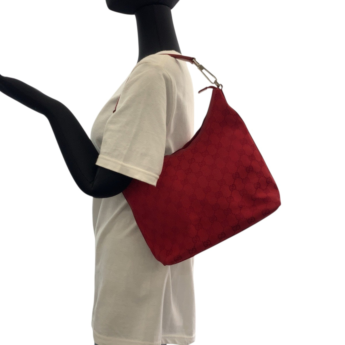 GUCCI Shoulder Bag 000 0602 GG canvas Red
