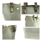 GUCCI Tote Bag 189896 GG Supreme Canvas White Gold GoldMetal