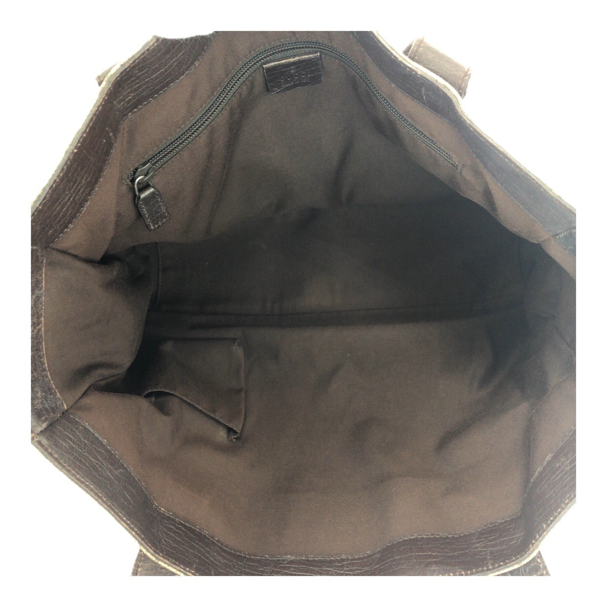 GUCCI Tote Bag 141624 GG Supreme Canvas Beige dark brown