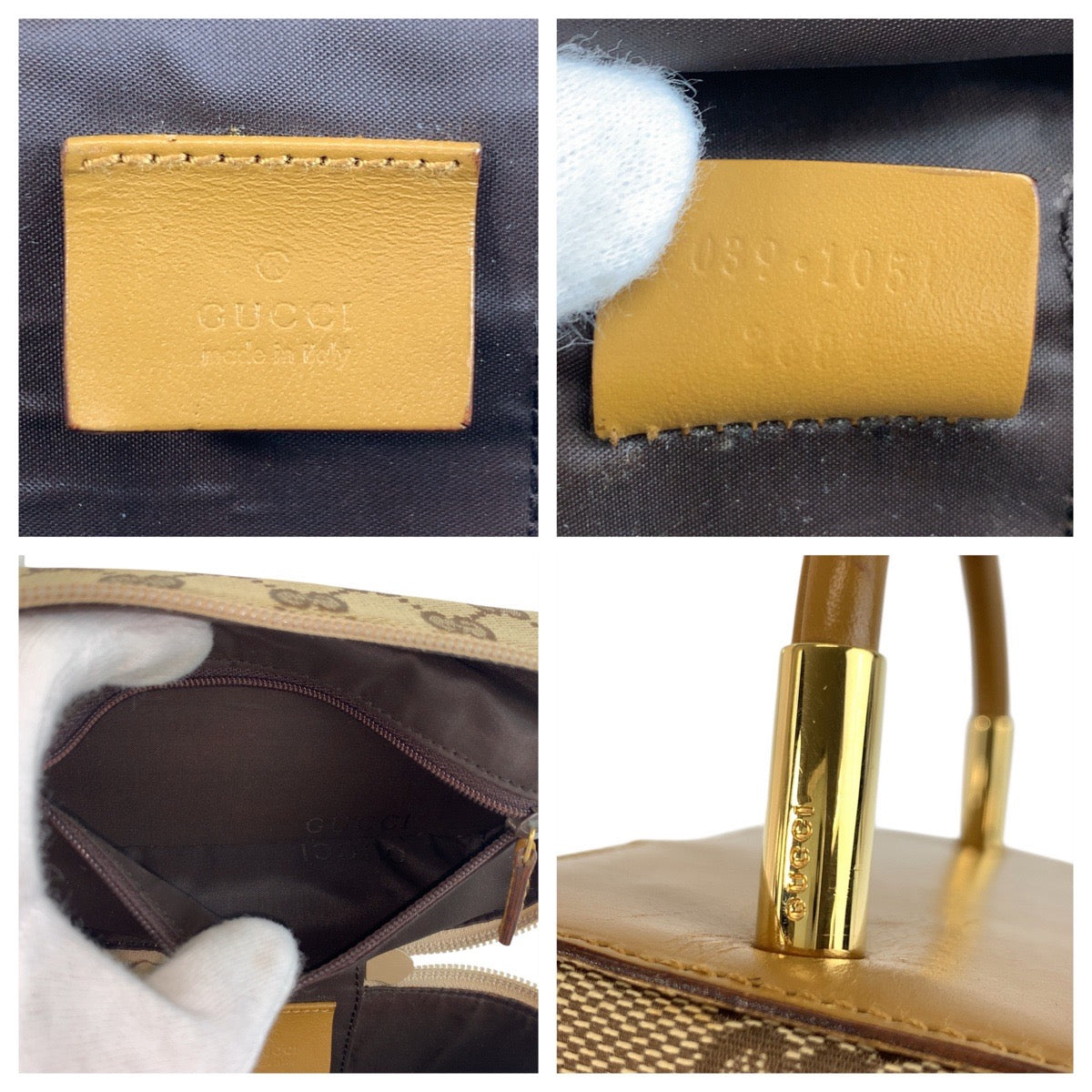 GUCCI Handbag 039 1051 GG canvas beige