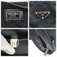 PRADA Shoulder Bag Nylon Black SilverMetal Test Triangle With logo