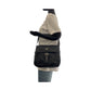 PRADA Shoulder Bag Nylon Black SilverMetal Test Triangle With logo