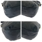 GUCCI Shoulder Bag 232931 leather Black Gold Metal Embossed Leather G Wave Hobo
