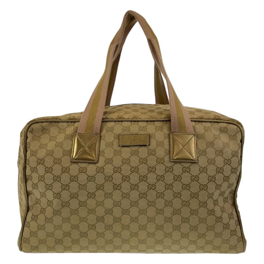 GUCCI Boston Duffel bag 153240 GG canvas Beige multicolor Sherry line