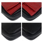 PRADA Shoulder Bag leather Black Red Gold Metal Ribbon motif