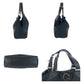 GUCCI Tote Bag 223972 GG canvas Black Silver Metal