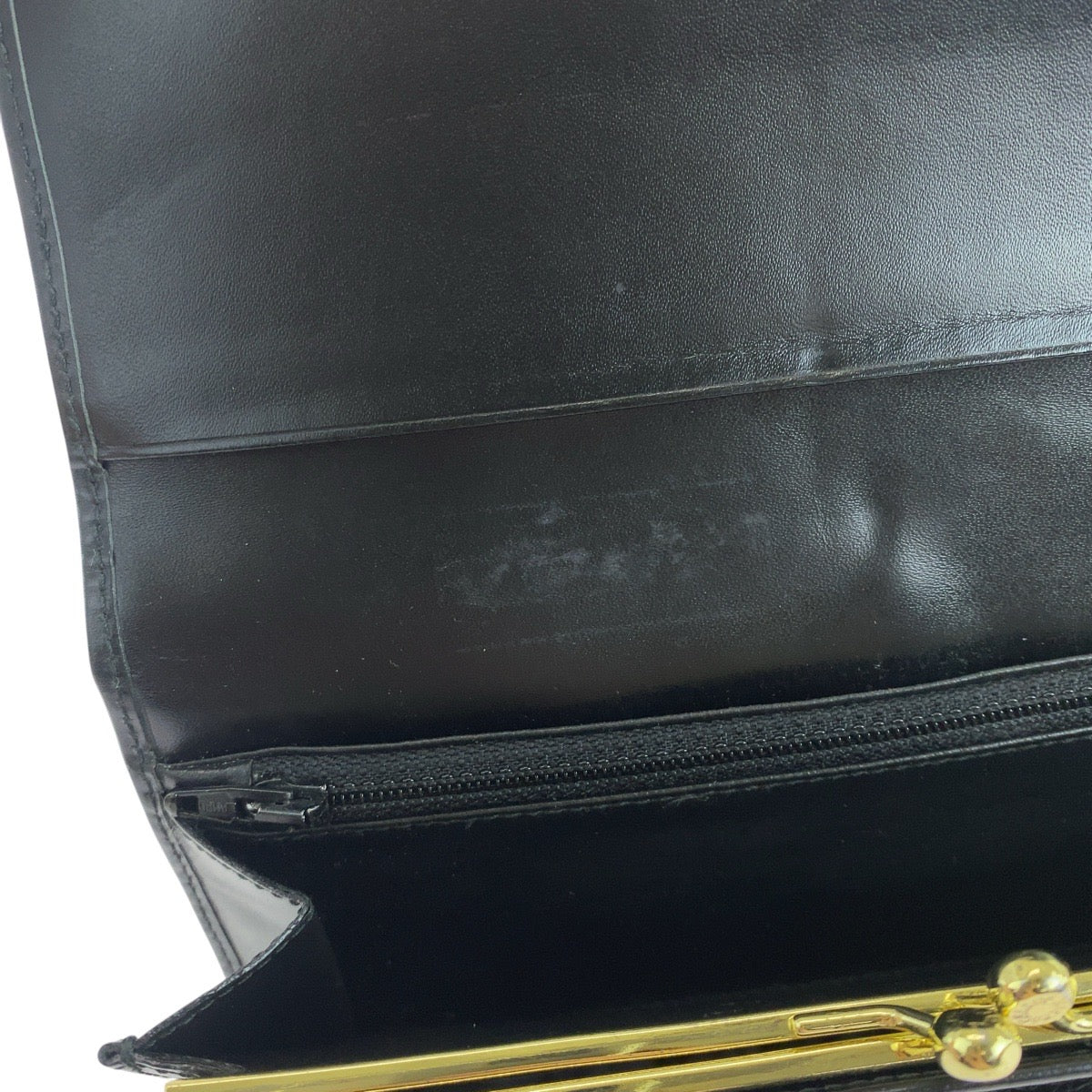CELINE Long Wallet Purse M/99/1 PVC Brown Black Gold Metal Macadam