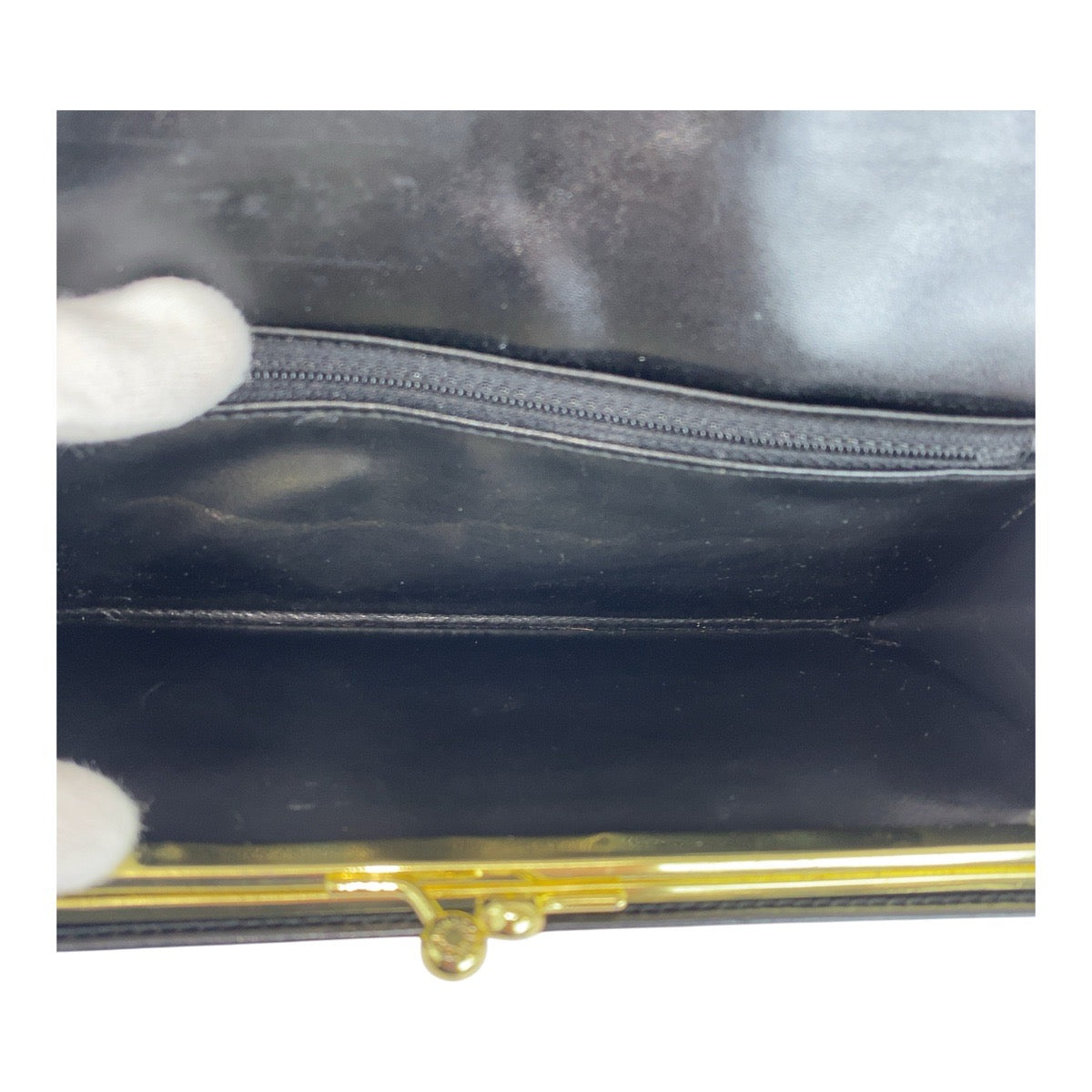 CELINE Long Wallet Purse M/99/1 PVC Brown Black Gold Metal Macadam