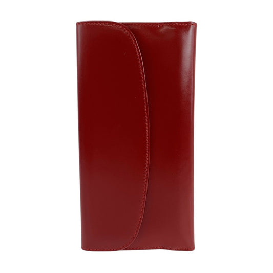 GUCCI Long Wallet Purse 035 3231 1840 0 leather Red Gold Metal