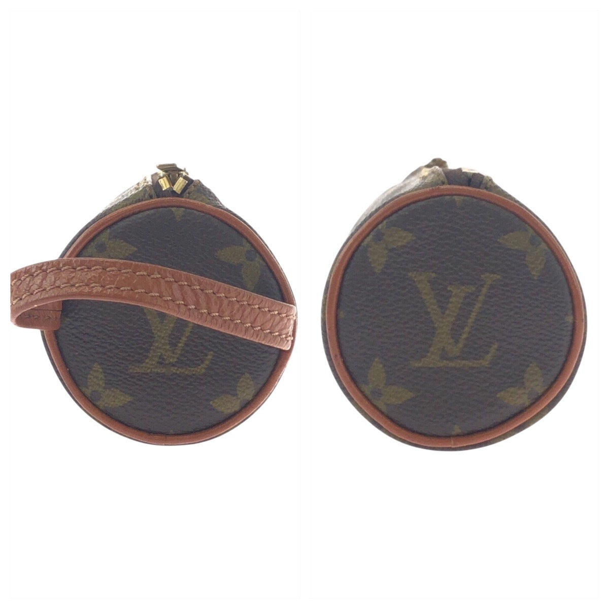 LOUIS VUITTON Pouch leather Brown Monogram Truth Rondo