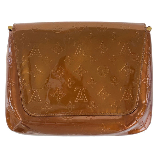 LOUIS VUITTON Shoulder Bag M91124 enamel Bronze Brown GoldMetal Vernis Thompson Street
