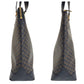 CELINE Tote Bag PVC Brown Gold Metal Macadam
