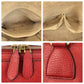 GUCCI Handbag 449662 leather Red Gold Metal Interlocking