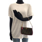 FENDI Handbag 8M0271 GRP leather Brown Pink Gold Metal Zucca Pattern