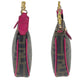 FENDI Handbag 8M0271 GRP leather Brown Pink Gold Metal Zucca Pattern