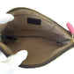 FENDI Handbag 8M0271 GRP leather Brown Pink Gold Metal Zucca Pattern