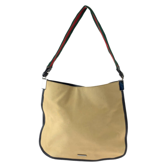 GUCCI Shoulder Bag 001 4321 canvas Beige Red Green SilverMetal Sherry line