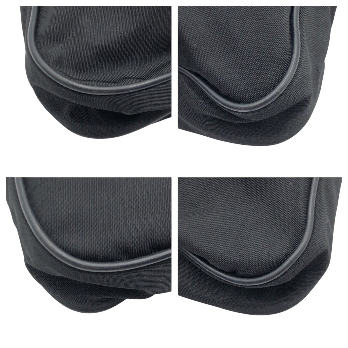 PRADA Shoulder Bag Nylon black Test Triangular logo