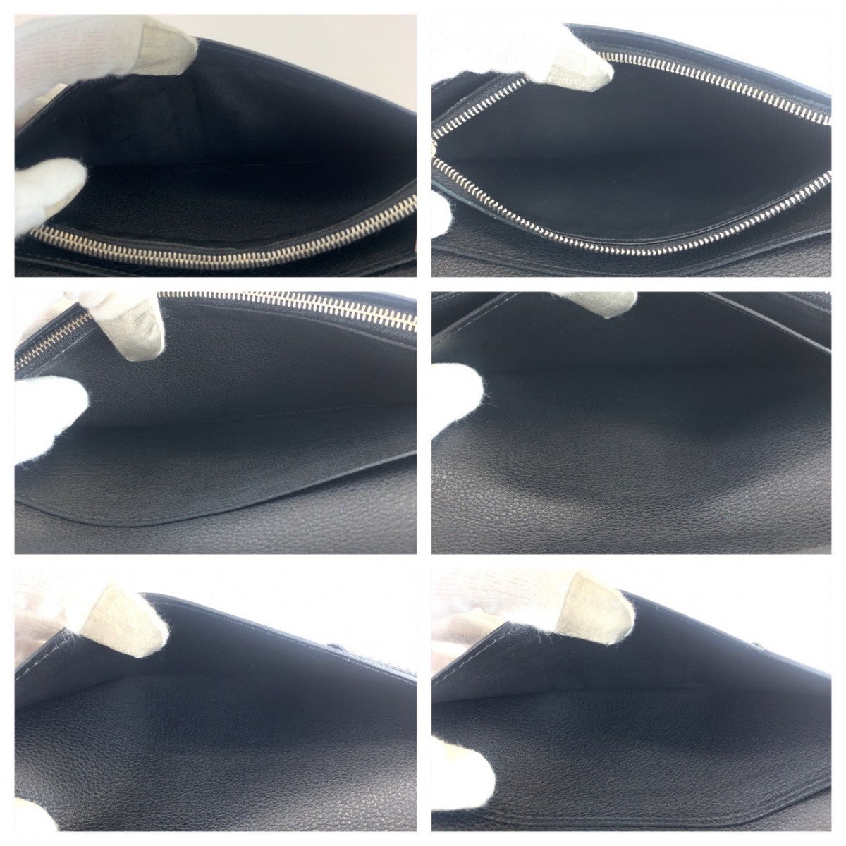 LOUIS VUITTON Long Wallet Purse M58192 leather Noir black black Taurillon Clemence Leather Portefeuille Braza
