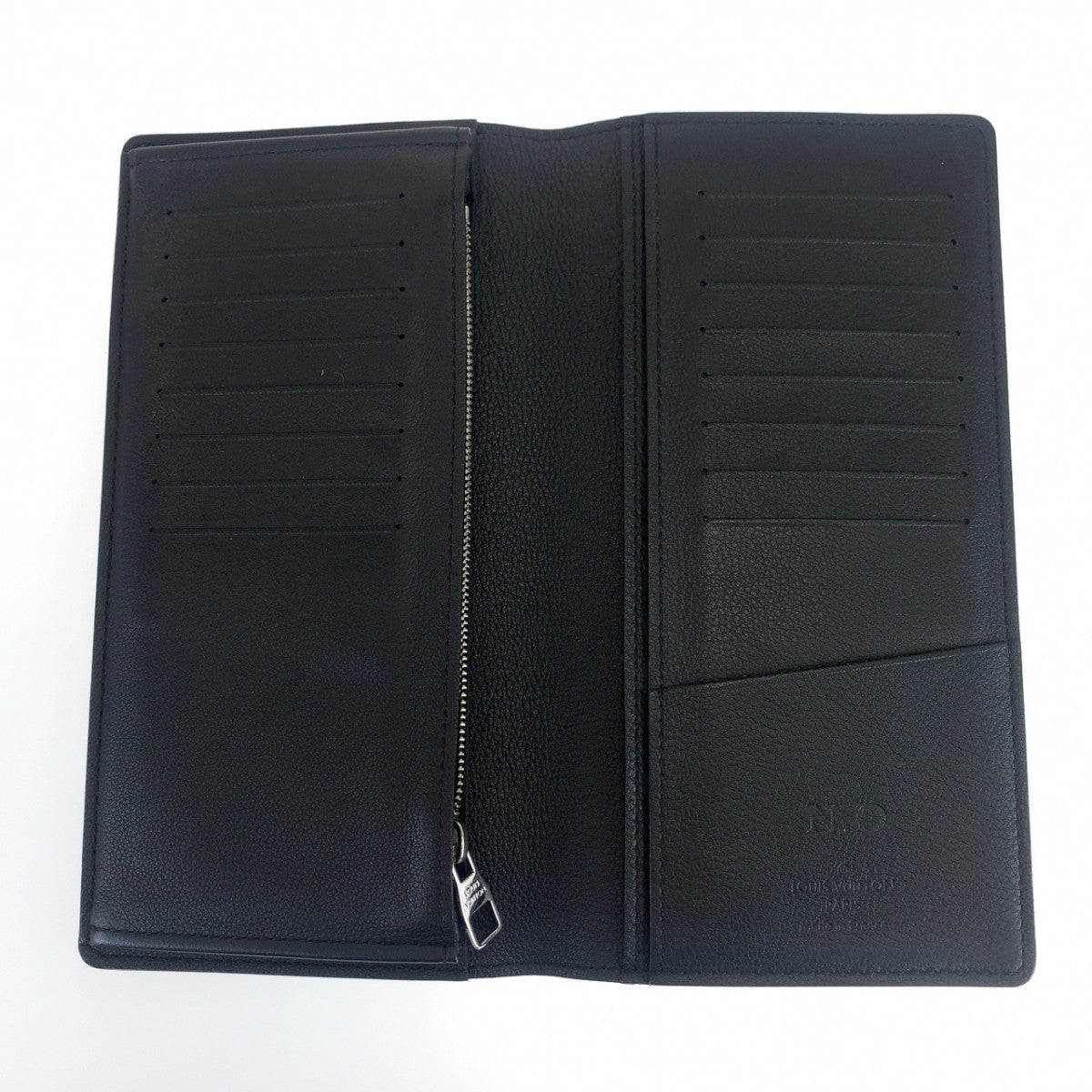 LOUIS VUITTON Long Wallet Purse M58192 leather Noir black black Taurillon Clemence Leather Portefeuille Braza