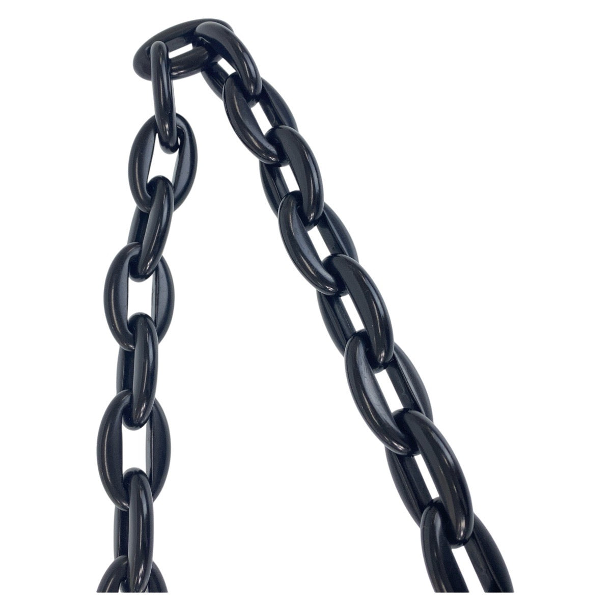 PRADA Shoulder Bag Suede gray Plastic Chain