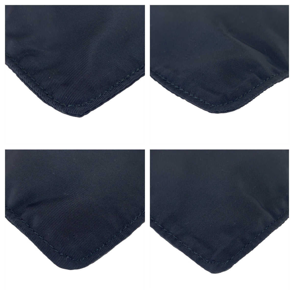 PRADA Shoulder Bag Nylon black Test Triangle With logo