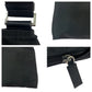 PRADA Shoulder Bag Nylon Black Silver Metal Test Triangle With logo