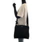 PRADA Shoulder Bag Nylon Black Silver Metal Test Triangle With logo