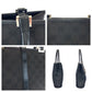 GUCCI Tote Bag 002 1065 GG canvas Black SilverMetal Jackie