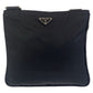 PRADA Shoulder Bag Nylon black Test Triangle With logo