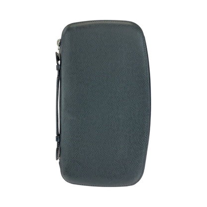 LOUIS VUITTON Long Wallet Purse M30652 Taiga Black SilverMetal Taiga Organizer Atoll