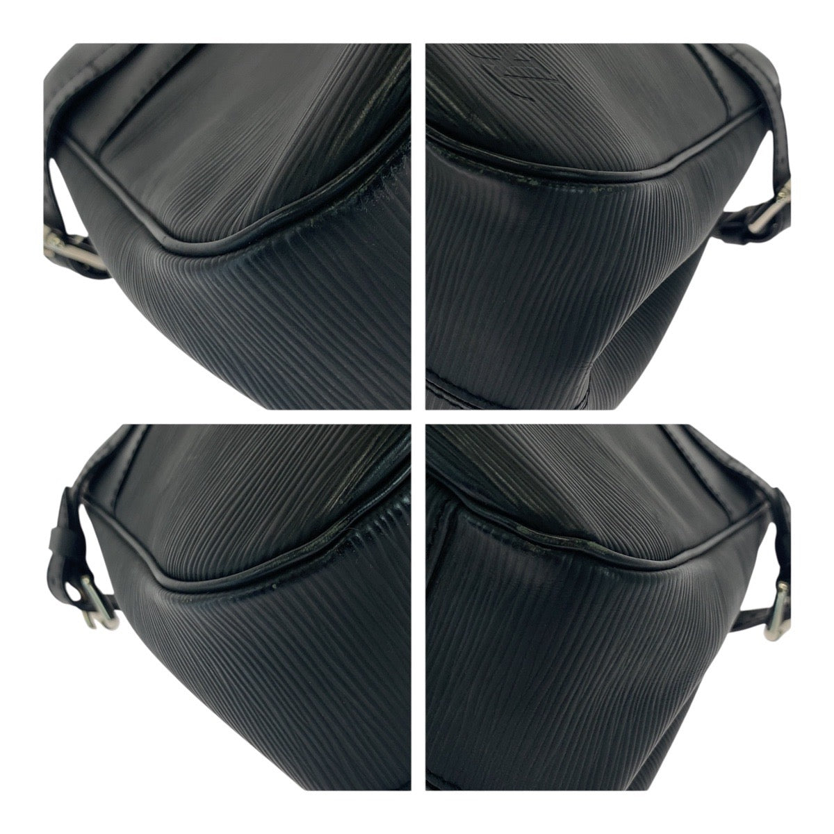 LOUIS VUITTON Handbag M59262 Epi Leather Noir Black SilverMetal Epi Passy PM