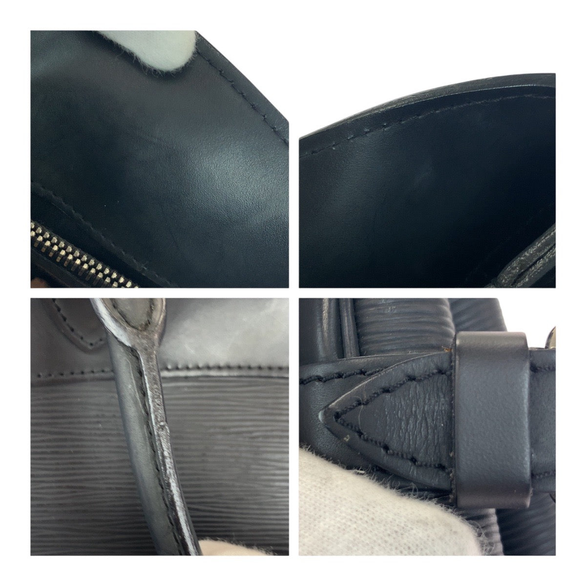 LOUIS VUITTON Handbag M59262 Epi Leather Noir Black SilverMetal Epi Passy PM
