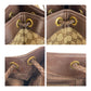 GUCCI Tote Bag 109141 GG canvas Beige Brown Gold Metal