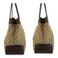 GUCCI Tote Bag 109141 GG canvas Beige Brown Gold Metal