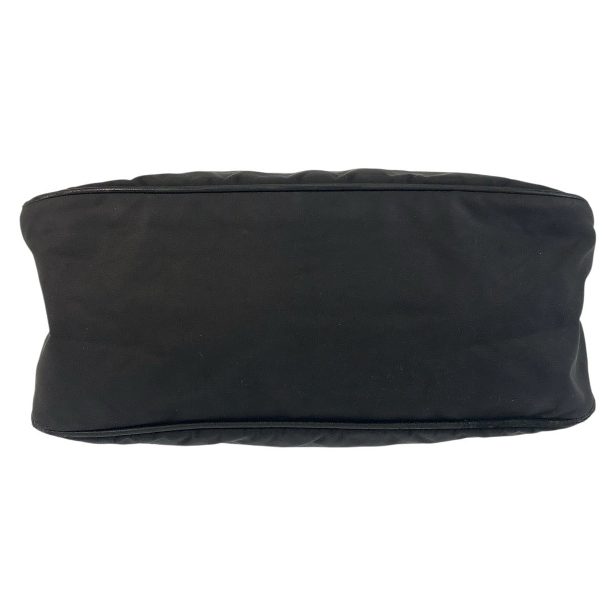 PRADA Shoulder Bag Nylon Black SilverMetal Test Triangle With logo