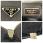 PRADA Shoulder Bag Nylon Black SilverMetal Test Triangle With logo