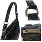 PRADA Shoulder Bag Nylon Black SilverMetal Test Triangle With logo