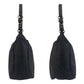 PRADA Shoulder Bag Nylon Black SilverMetal Test Triangle With logo