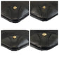 GUCCI Shoulder Bag 120893 GG canvas Black GoldMetal Studs