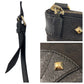 GUCCI Shoulder Bag 120893 GG canvas Black GoldMetal Studs