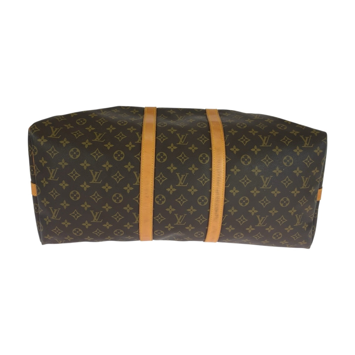 LOUIS VUITTON Boston Duffel bag M41414 PVC Brown Gold Metal Monogram Keepall bandouliere 55