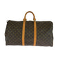 LOUIS VUITTON Boston Duffel bag M41414 PVC Brown Gold Metal Monogram Keepall bandouliere 55