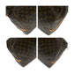 LOUIS VUITTON Boston Duffel bag M41414 PVC Brown Gold Metal Monogram Keepall bandouliere 55