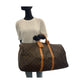 LOUIS VUITTON Boston Duffel bag M41414 PVC Brown Gold Metal Monogram Keepall bandouliere 55