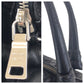PRADA Shoulder Bag Nylon Black SilverMetal crimson