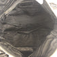 PRADA Shoulder Bag Nylon Black SilverMetal crimson