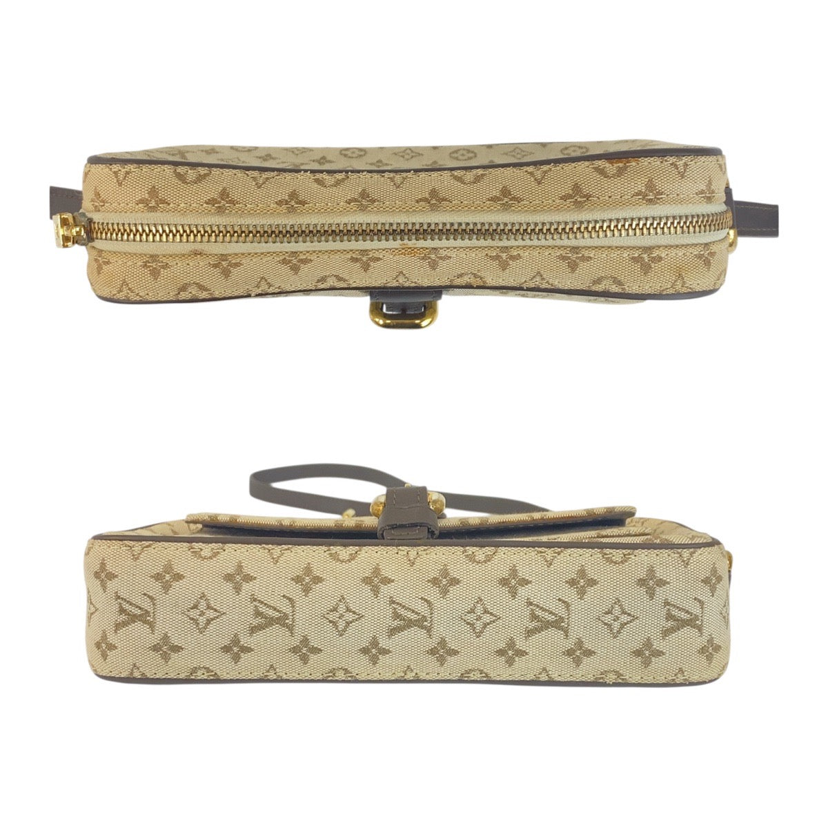 LOUIS VUITTON Shoulder Bag M92218 canvas Beige Brown Gold Metal Monogram mini Juliet