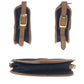 GUCCI Shoulder Bag GG canvas Black Brown Gold Metal Old Gucci Shelly Line
